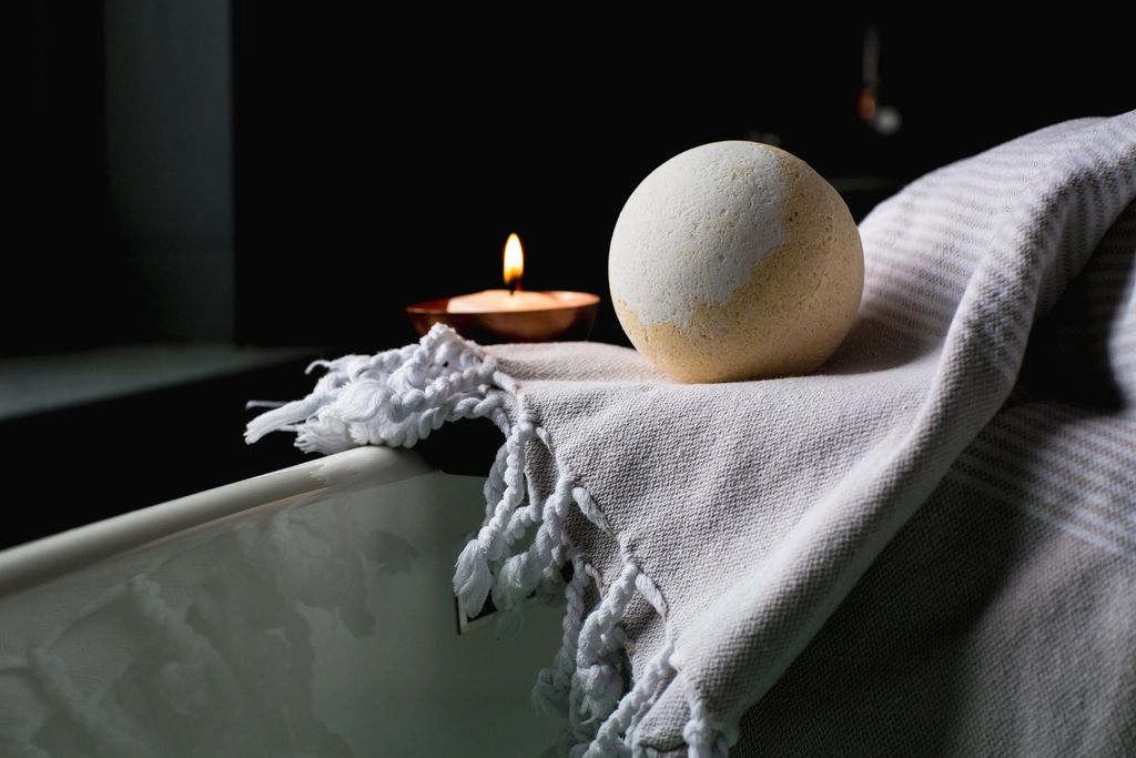 A spa treatment room prepared for a guest